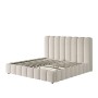 okwish Polsterbett 160x200cm mit Großem Stauraum Schlafzimmer Weiß ohne Matratze_9