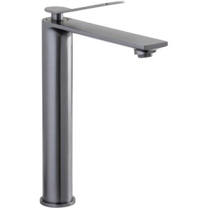 Schöner Wohnen Waschtischarmatur Viola, Auslauf 24cm, Graphitgrau. Hohe Armatur für Aufsatzwaschbecken.