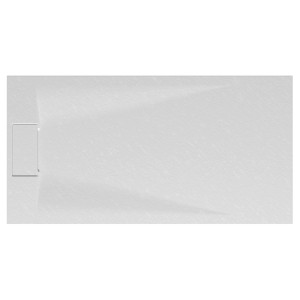 Rechteckige, extraflache, weiße Schulte Duschwanne ExpressPlus DWM-Tec, 160x80 cm.