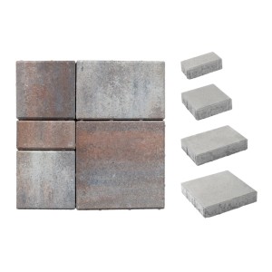 Premac Pflastersteine Klasiko Mehrformat, Muschelkalk, 6 cm. Betonpflaster für Garten und Gehwege.