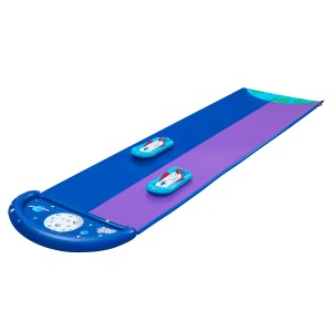 Bestway H2OGO Lunar Launch Wasserrutsche für 2 Personen mit 2 Mini-Surfbrettern.