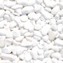 Thassos-Weiß Marmor Zierkiesel, 15-25 mm, ideal für Garten- und Landschaftsbau.