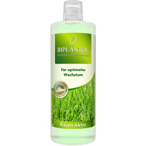Biplantol Rasen Aktiv Pflanzenstärkungsmittel, 1 l Flasche für gesundes Rasenwachstum.