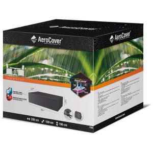 Verpackung der atmungsaktiven Aerocover Schutzhülle für Sitzgruppen, 280x150x100 cm.
