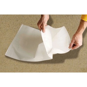 Weißer Sandsack (leer) für Hochwasserschutz, 40x70 cm, reißfest.