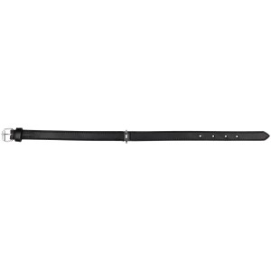 Schwarzes Jollypaw Leder Halsband XS-S, 27-32 cm, 14 mm breit.
