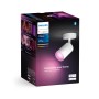 Verpackung des weißen Philips Hue Fugato LED-Spot mit Farbwiedergabe und Bluetooth-Symbol.