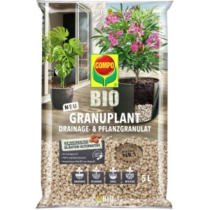Compo BIO Granuplant Drainage- und Pflanzgranulat, 5 l Sack für Hydrokultur und Drainage.