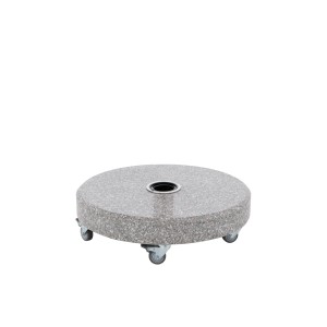 Doppler Expert Click-It Granitsockel 50 kg mit Rollen für Sonnenschirme.