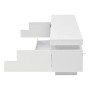 okwish TV Schrank mit LED Hochglanz Schublade Lowboard Wohnzimmer 75 Zoll 175x38x45cm Weiß_10