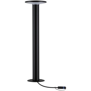 Paulmann LED-Pollerleuchte Plate Plug & Shine, anthrazit, für den Außenbereich. Wegeleuchte mit warmweißem Licht.
