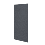 Jangal Modular Wall Dekor-Paneel aus Filz, dunkelgrau, mit gefasten Kanten. Akustik-Wandpaneel 52x104 cm.