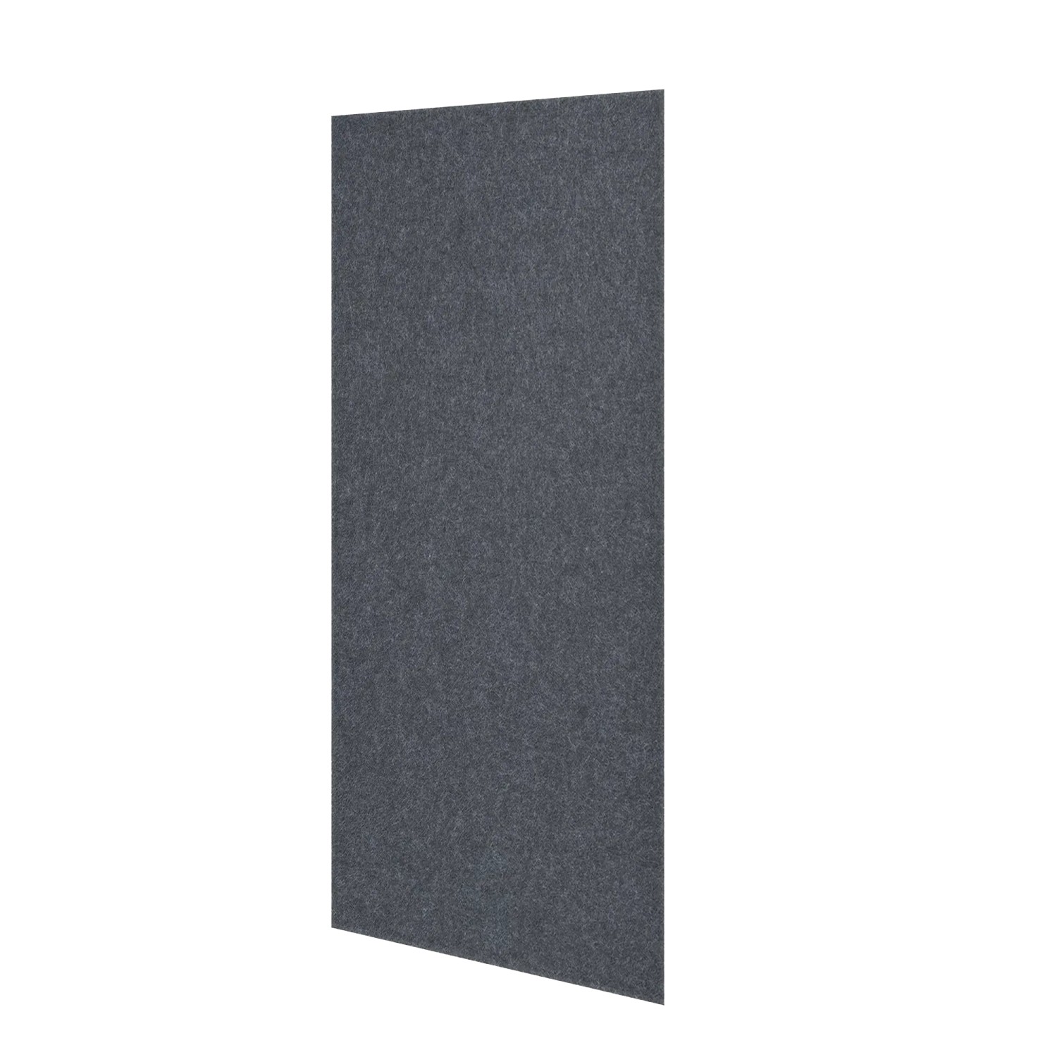 Jangal Modular Wall Dekor-Paneel aus Filz, dunkelgrau, mit gefasten Kanten. Akustik-Wandpaneel 52x104 cm.