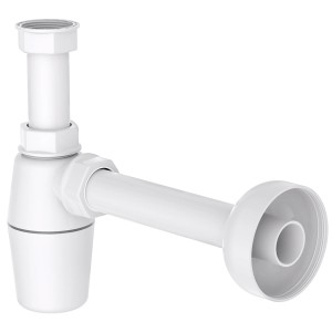 Kirchhoff Flaschensiphon 41,9 mm (1 1/4") x 32 mm Weiß