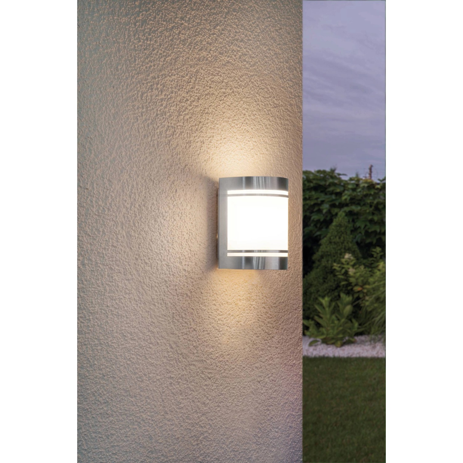 Eglo AußenWandleuchte Cerno 1flammig 16,5 cm x 14 cm Edelstahl kaufen