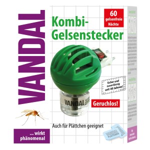 Vandal Gelsenstecker Kombi Original: Stecker mit grünem Schutz für 60 Nächte, auch für Plättchen.