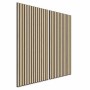 Akustikpaneel Esche/Schwarz: Wandverkleidung für besseren Raumklang & modernes Design.