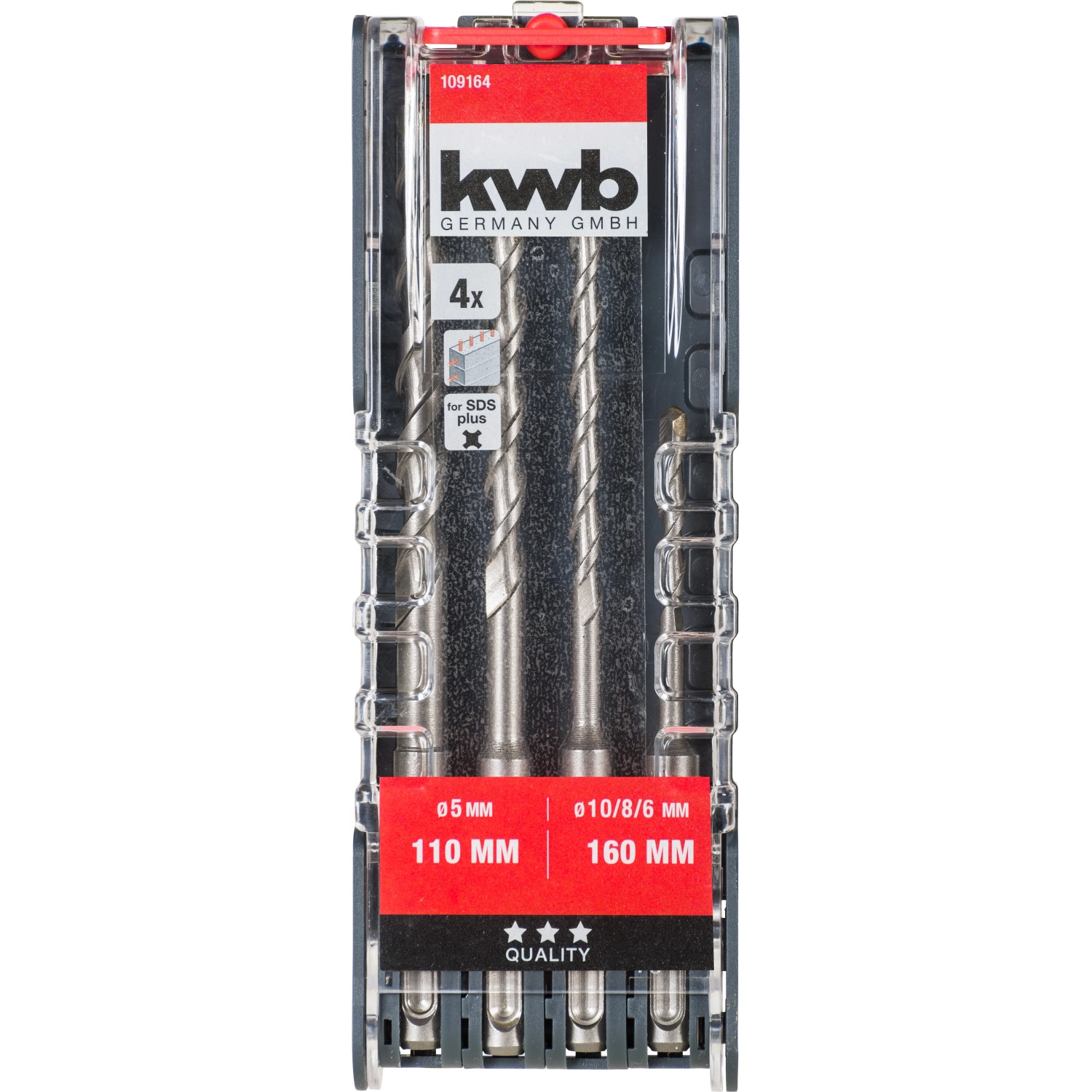 SET 12 PIEZAS DE BROCAS SDS PLUS KWB
