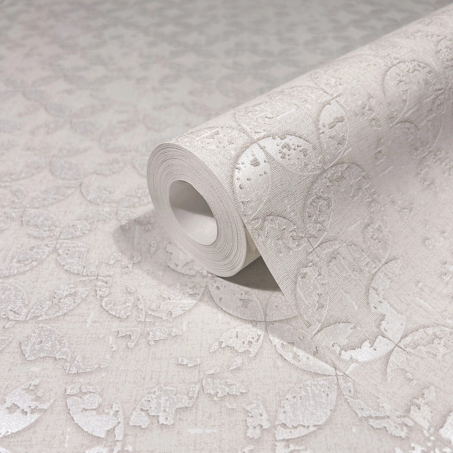 Rolle Marburg Vliestapete mit Sternenmuster, beige-weiß, grafisch und modern.