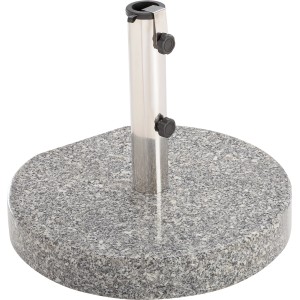 Grauer Schirmständer Granada aus Granit, 40 kg, für Sonnenschirme bis 400 cm Durchmesser.