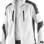 Kübler ActiviQ Arbeitsjacke in Weiß-Anthrazit, Größe 3XL.
