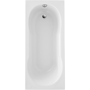 Rechteckige Badewanne Viva, 170x75 cm, aus Sanitäracryl, Aufsicht.