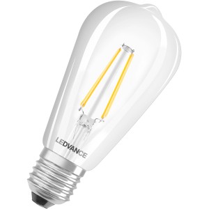Ledvance Smart+ Filament Edison E27 Leuchtmittel, 6W, klare Glühbirne mit WiFi.