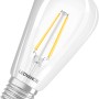 Ledvance Smart+ Filament Edison E27 Leuchtmittel, 6W, klare Glühbirne mit WiFi.