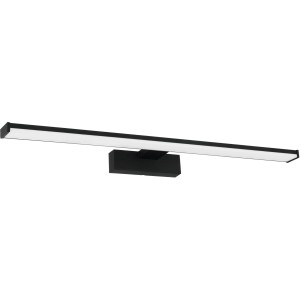 Moderne LED Spiegelleuchte Pandella 1 von Eglo, 600 mm, schwarz-weiß, für Badezimmer.
