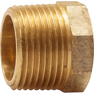 Messing Gewinde-Reduzierstück 24,1/33,3 mm für Gewindefittings.