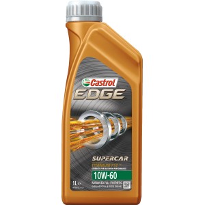 Castrol EDGE 10W-60 Supercar Motoröl in goldener 1L Flasche.