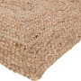 Detailansicht: Naturfarbener Jute Teppich, 60x90 cm, geflochtene Struktur.