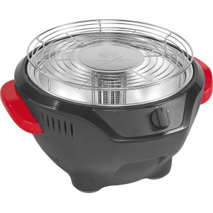 Jamestown Elektro-Tischgrill Cody: Tragbarer Grill mit Infrarotfunktion und Edelstahlrost.