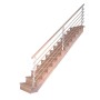 Treppe Lindos Buche Gerade 100 cm Setzstufen Design-Geländer-Holzstäbe FSC®_2