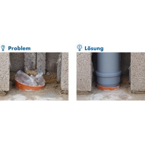 Marley Steckmuffe DN 110/110 HTSM Grau