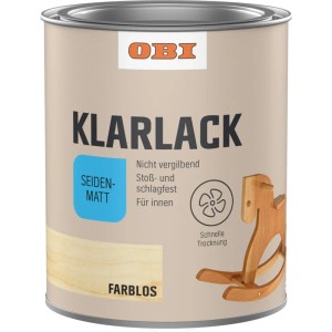 OBI Klarlack Transparent seidenmatt 125 ml