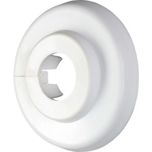 Scharnierrosette Ø 15 mm Weiß 10 Stück