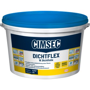 Eimer Cimsec Dichtflex 1K Dichtfolie (7,5kg) für flexible Verbundabdichtung unter Fliesen.