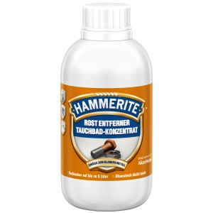 Hammerite Rost Entferner Tauchbad-Konzentrat, 500ml Flasche, zur Rostentfernung von Metall.