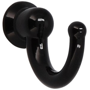 Siro Zierhaken 744, Metall, Schwarz-Braun, Garderobenhaken mit einer Aufhängemöglichkeit.