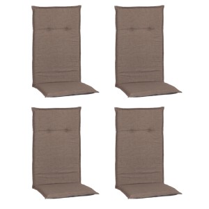 Beo Hochlehner-Sitzkissen MM16 Karomuster Taupe 4er-Set