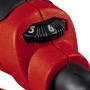 Detailaufnahme: Drehzahlregler (5-6) am roten Einhell TC-RS 425 E Exzenterschleifer.