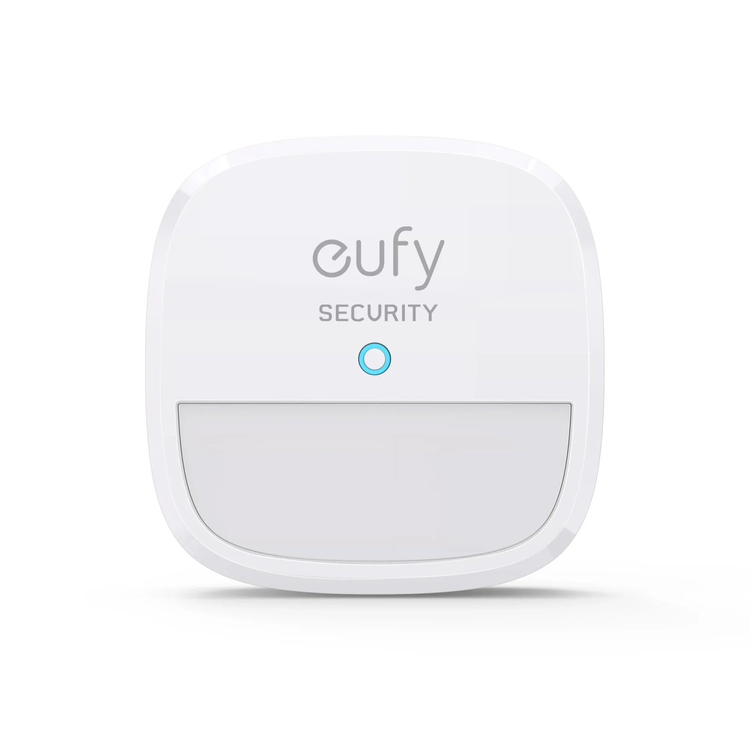 Eufy Bewegungssensor für Kameraüberwachung, 100° Blickfeld, 9 m Reichweite, weiße Ausführung.