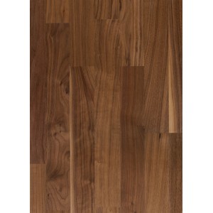 Parador Parkett Eco Balance Living, Schiffsboden aus europäischem Nussbaum in dunklem Braun.