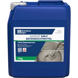 Ravenit DM-F Betondichtmittel, 5 kg Kanister, für wasserdichten Beton & Mörtel.