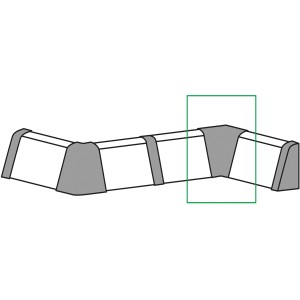 FN Neuhofer Inneneck Sockelleiste FU147H Eiche Hell, 2er-Pack für saubere Ecken.