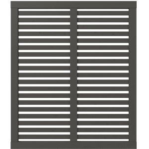 Plus Holz Sichtschutzzaun Harmoni Nadelholz Umbragrau 120 cm x 140 cm