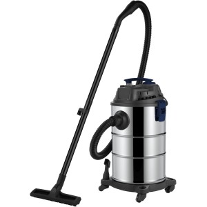 Atrox Nass- und Trockensauger aus Edelstahl mit Zubehör.