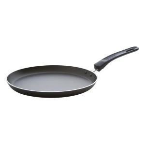 Schwarze Kelomat Crepespfanne Mini, Ø 22 cm, mit Antihaftbeschichtung.