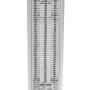 Silberner Vasner Infrarot-Standheizstrahler HeatTower 2500 W mit Fernbedienung.